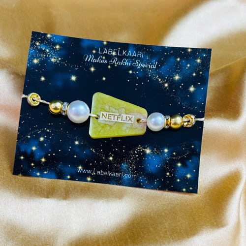 Resin Rakhi - Netflix yellow
