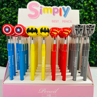 Superhero Pencil (4 Pcs)