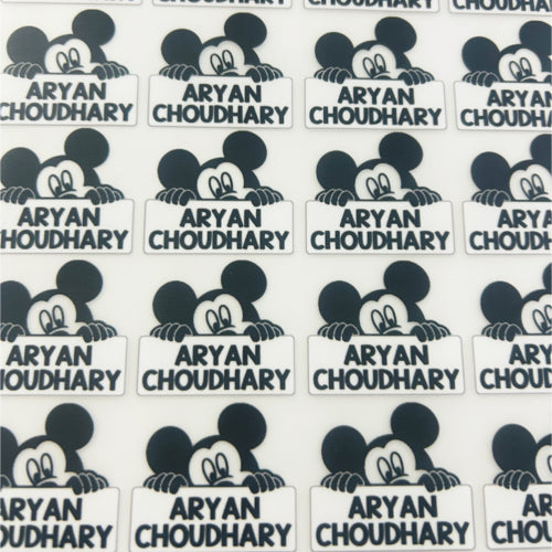 Mickey Mouse- Shape Label
