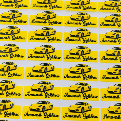 Car- Shape Label