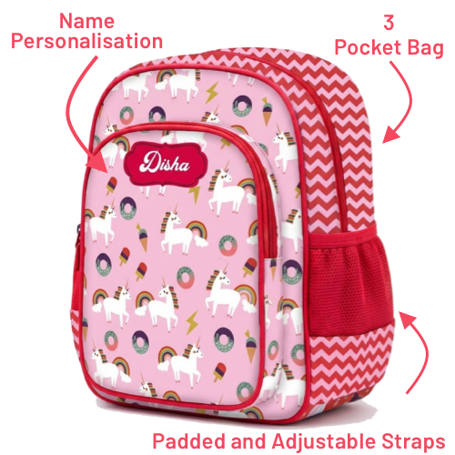 Unicorn - Personalised School Bag