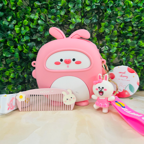 Teddy Sling Bag - Pink