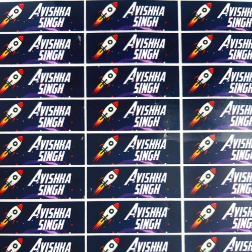 Space - Iron on Label