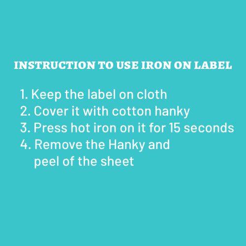 Football - Iron on Label