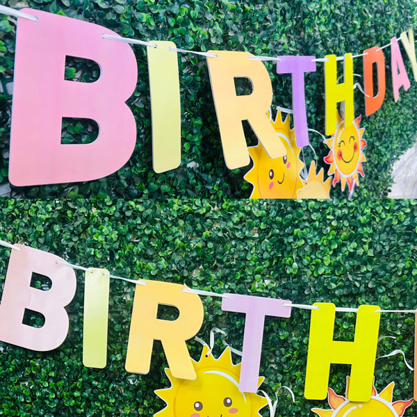 Alphabet Bunting - Pastel Shades