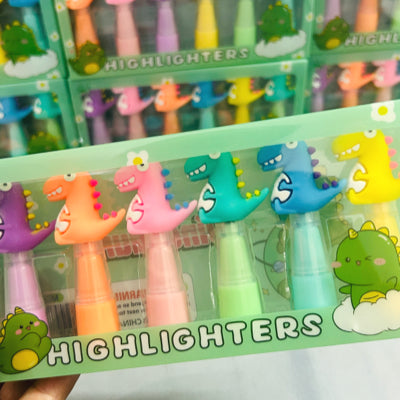 Dinosaur Highlighter (6 Pcs)