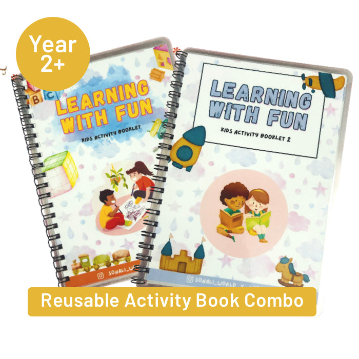Reusable Activity Book Combo (Level 1 & 2)