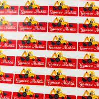Construction - Shape Iron on Label