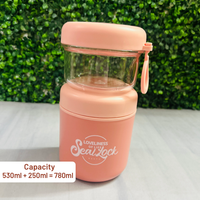 2 Compartment Stainless Steel Lunch Box