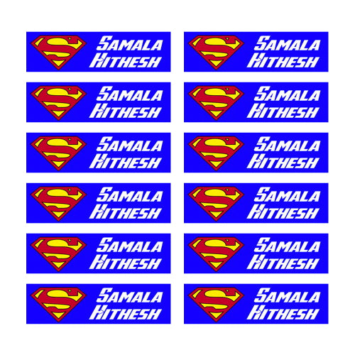Superman - Iron on Label – Labelkaari