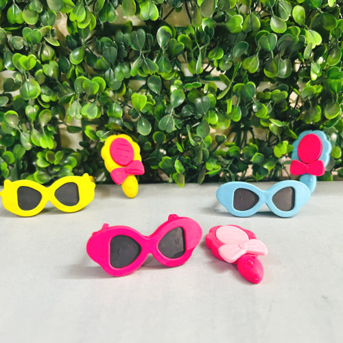 Sunglasses & Mirror Erasers ( Set of 3)