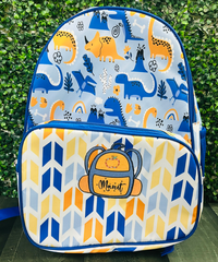 Dinosaur - Personalised School Bag