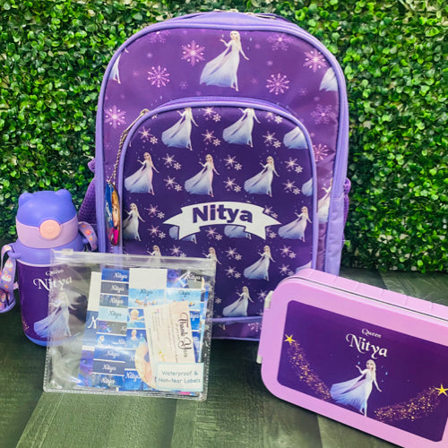 Frozen Purple - Personalised School Supply kit