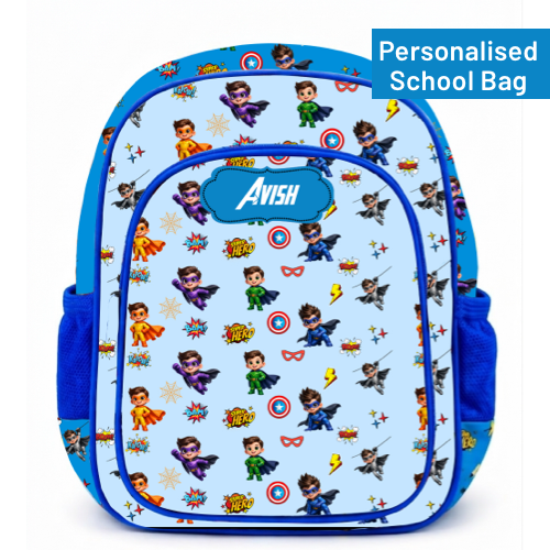Superhero - Personalised School Bag
